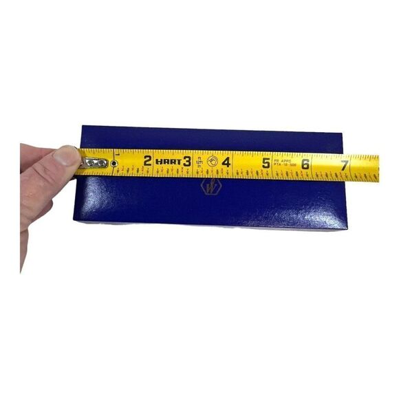 Vintage Waterman Paris Blue Gold Writing EMPTY Box Case White Satin Lining - Picture 10 of 12